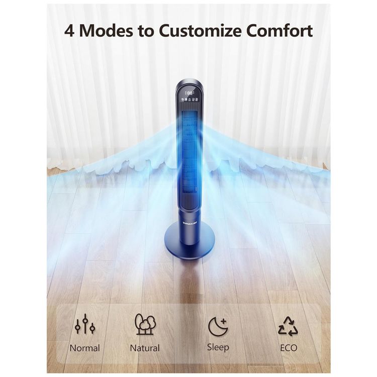 Ventilador-de-Torre-Oscilante-com-4-Velocidades-Controle-foto-3
