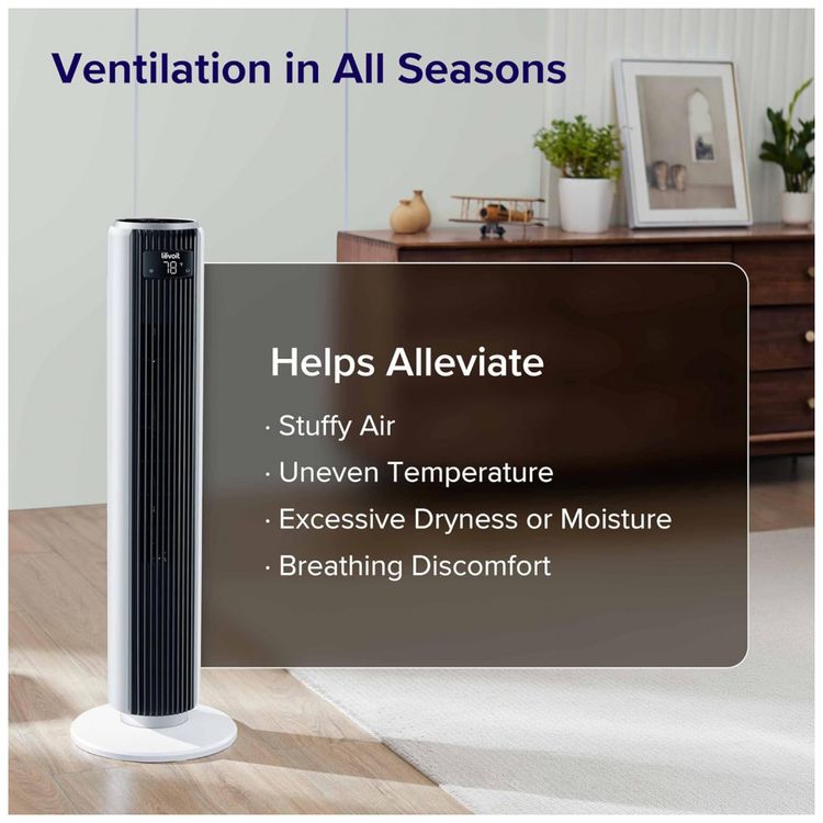 Ventilador-de-Torre-Oscilante-sem-Lamina-com-5-Velocidades-e-foto-2