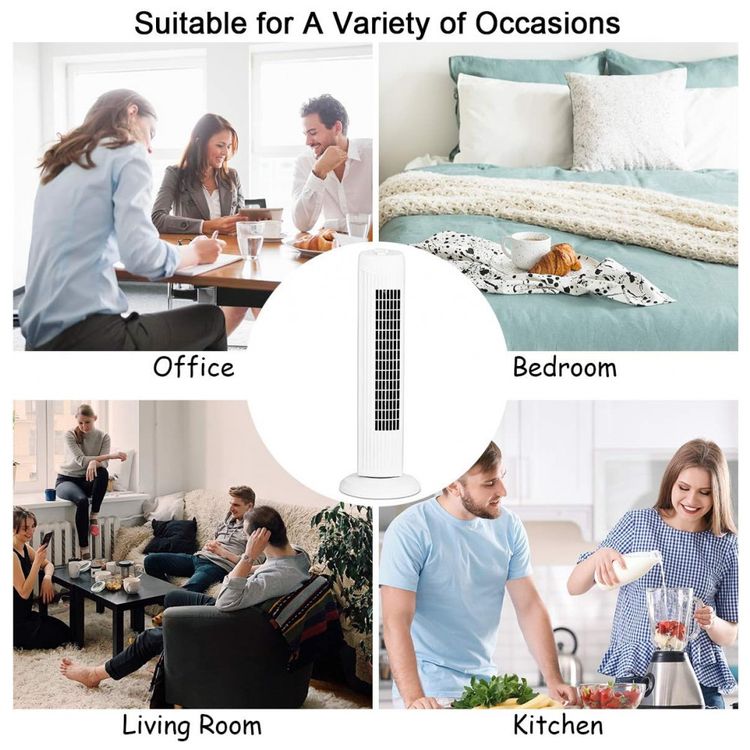 Ventilador-de-Torre-Oscilante-Silencioso-com-3-Velocidades-e-foto-3