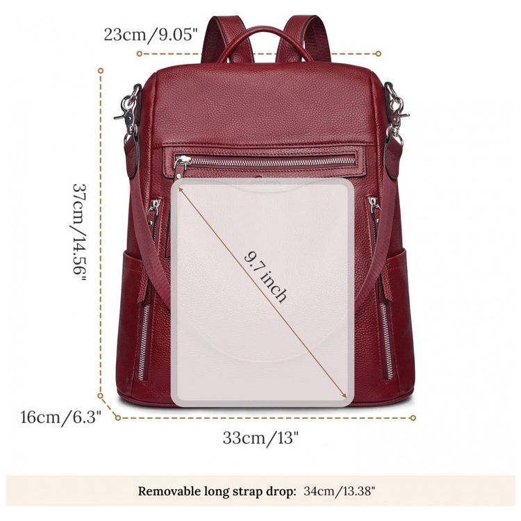 Mochila-Feminina-de-Couro-conversivel-para-Bolsa-de-Ombro-S-foto-2