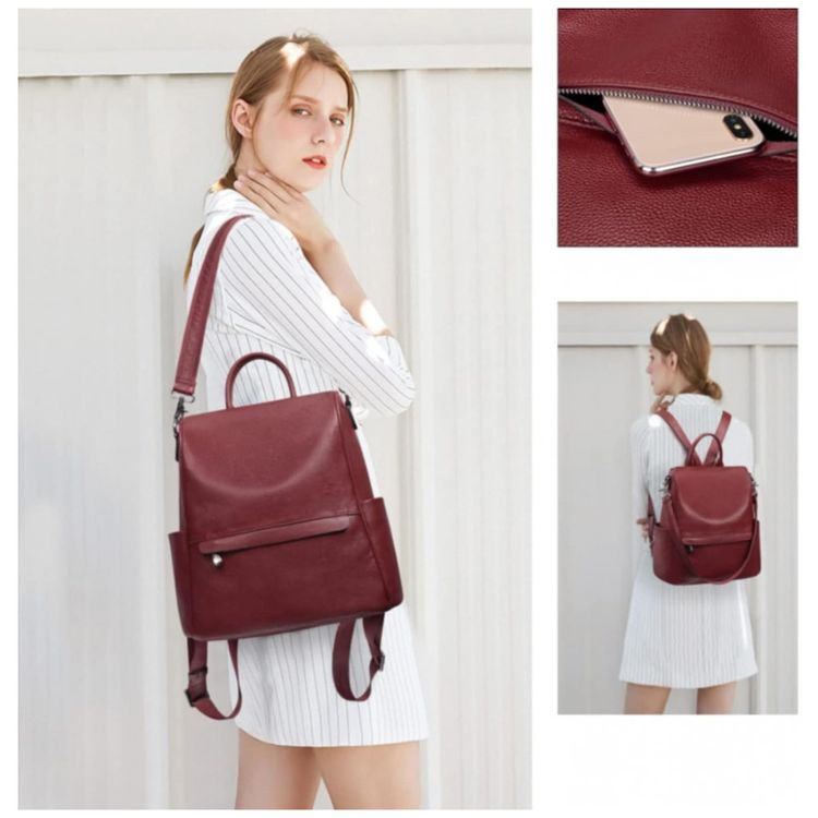 Mochila-Feminina-de-Couro-Conversivel-para-Bolsa-de-Ombro-S-foto-1