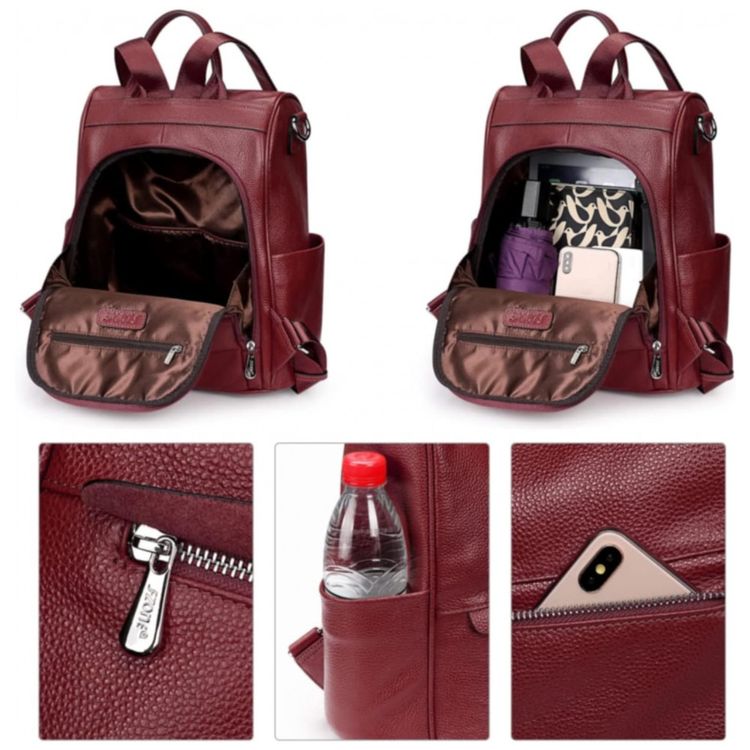 Mochila-Feminina-de-Couro-Conversivel-para-Bolsa-de-Ombro-S-foto-2