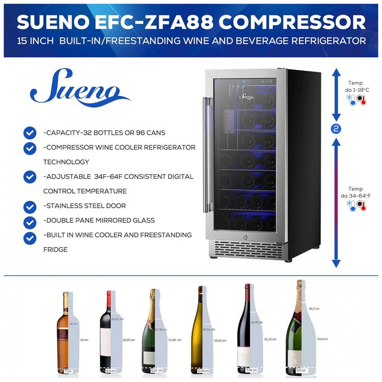 Adega-Climatizada-para-32-Garrafas-eou-86-Latas-com-Controle-foto-1
