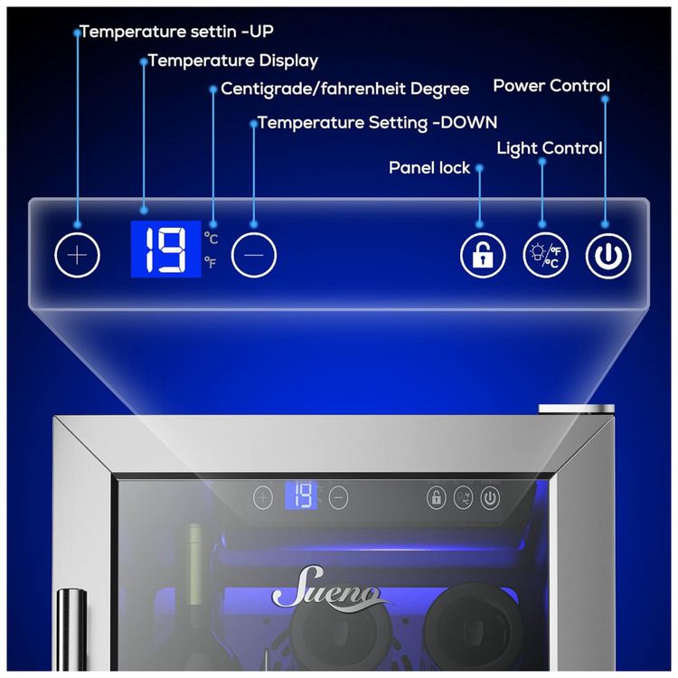 Adega-Climatizada-para-32-Garrafas-eou-86-Latas-com-Controle-foto-4
