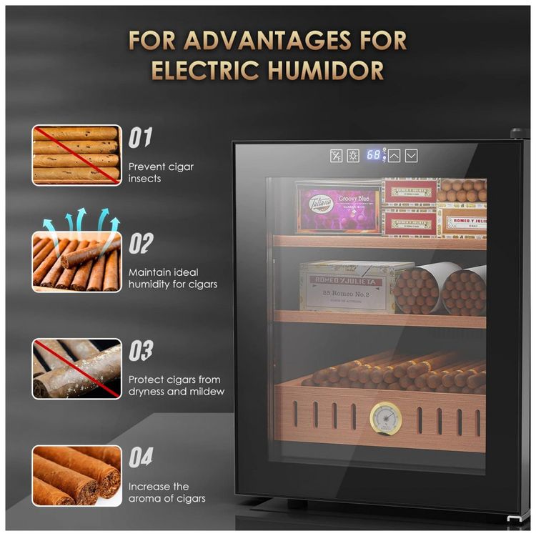 Umidor-Eletrico-para-Charutos-300-Unidades-com-Prateleiras-foto-1