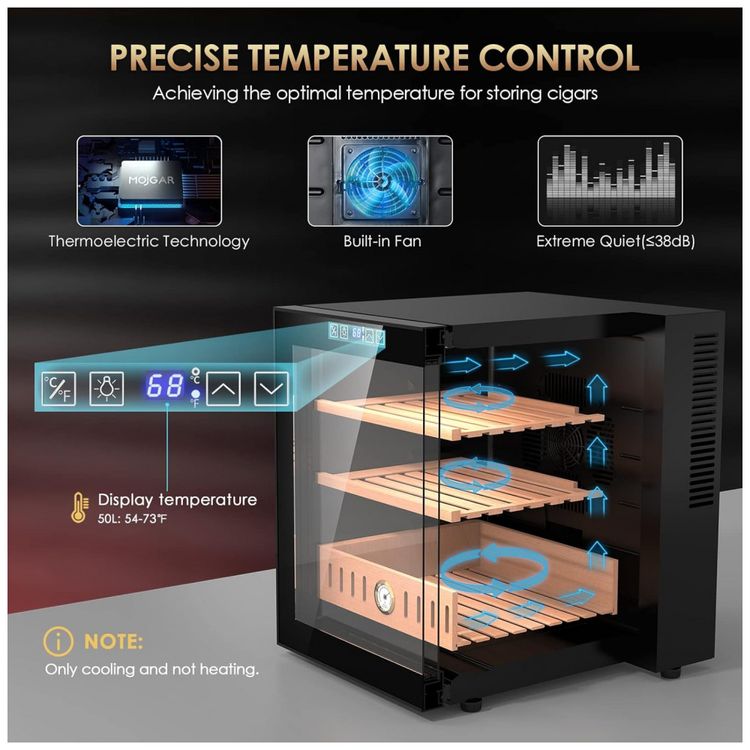 Umidor-Eletrico-para-Charutos-300-Unidades-com-Prateleiras-foto-2
