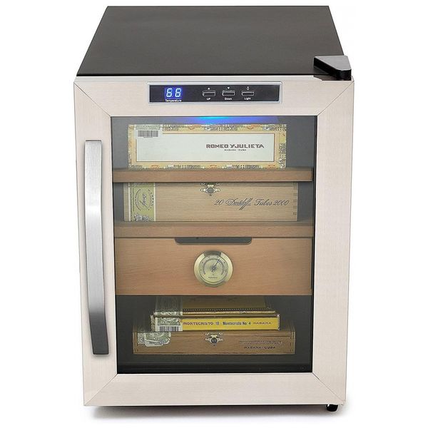 Umidor-Eletrico-para-Charutos-250-Unidades-com-Prateleiras-e-foto-0