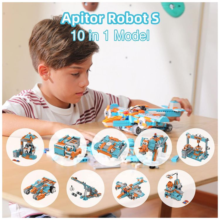 Kit-de-Construcao-STEM-Programavel-10-em-1-com-Controle-foto-1