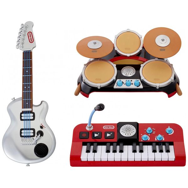 Kit-de-Instrumentos-Musicais-com-Guitarra-Eletroca-Bateria-foto-0