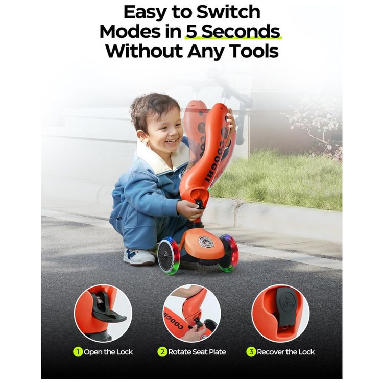 Scooter-Infantil-3-em-1-com-Rodas-Iluminadas-Assento-e-foto-4