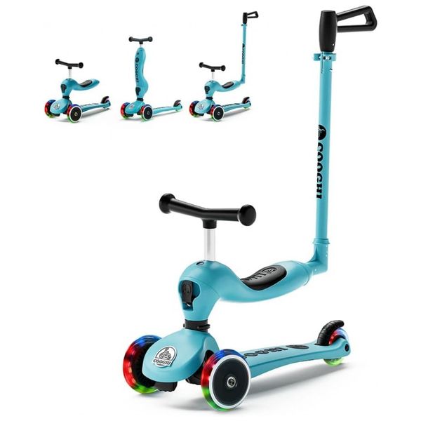 Scooter-Infantil-3-em-1-com-Rodas-Iluminadas-Assento-e-foto-0