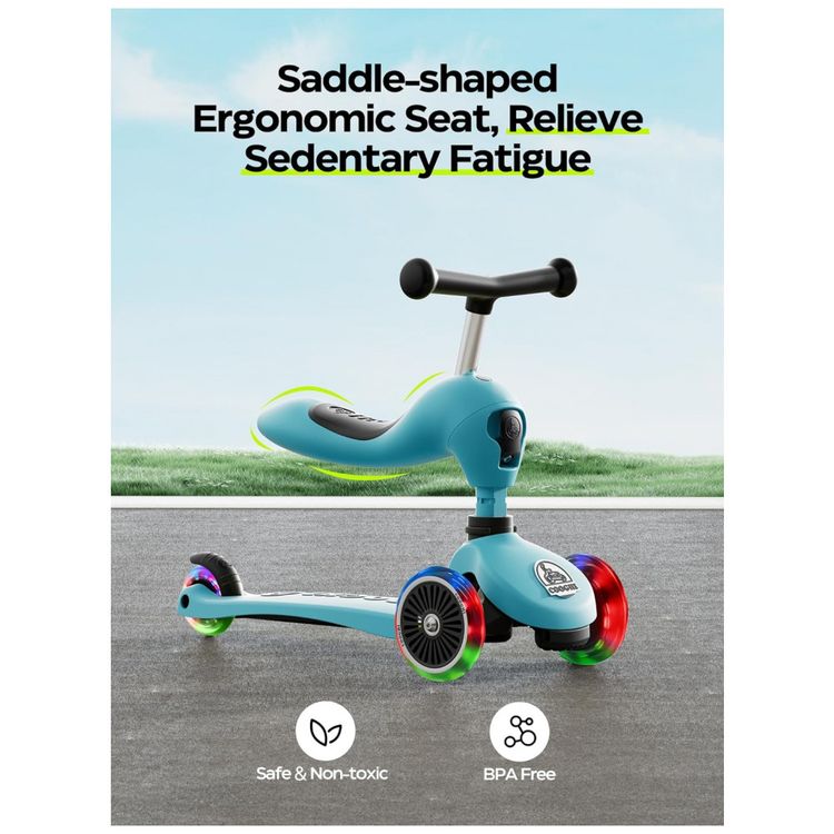 Scooter-Infantil-3-em-1-com-Rodas-Iluminadas-Assento-e-foto-5