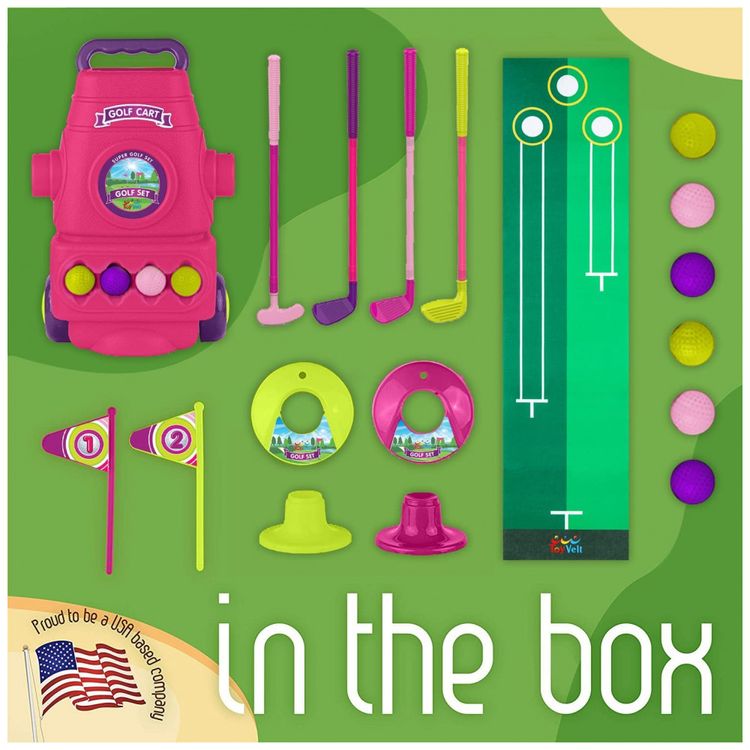 Conjunto-de-Tacos-de-Golfe-Infantil-com-6-Bolas-para-foto-1