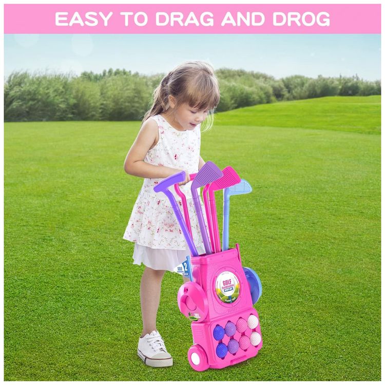 Conjunto-de-Tacos-de-Golfe-Infantil-com-8-Bolas-Tapete-e-foto-5