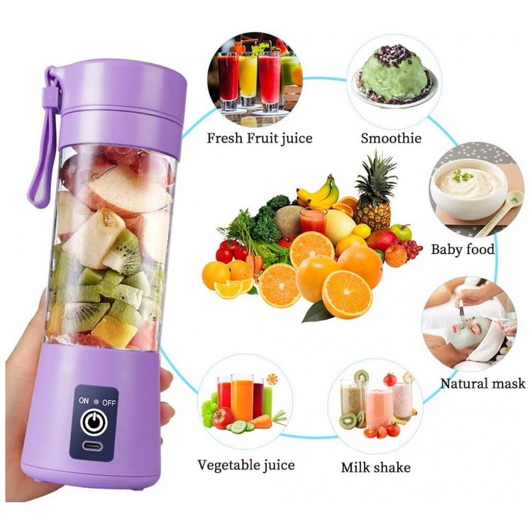 Mini-Liquidificador-Pessoal-Portatil-380mL-Recarregavel-USB-foto-1