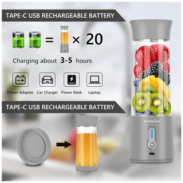Liquidificador-Pessoal-Portatil-500mL-Recarregavel-USB-e-foto-4