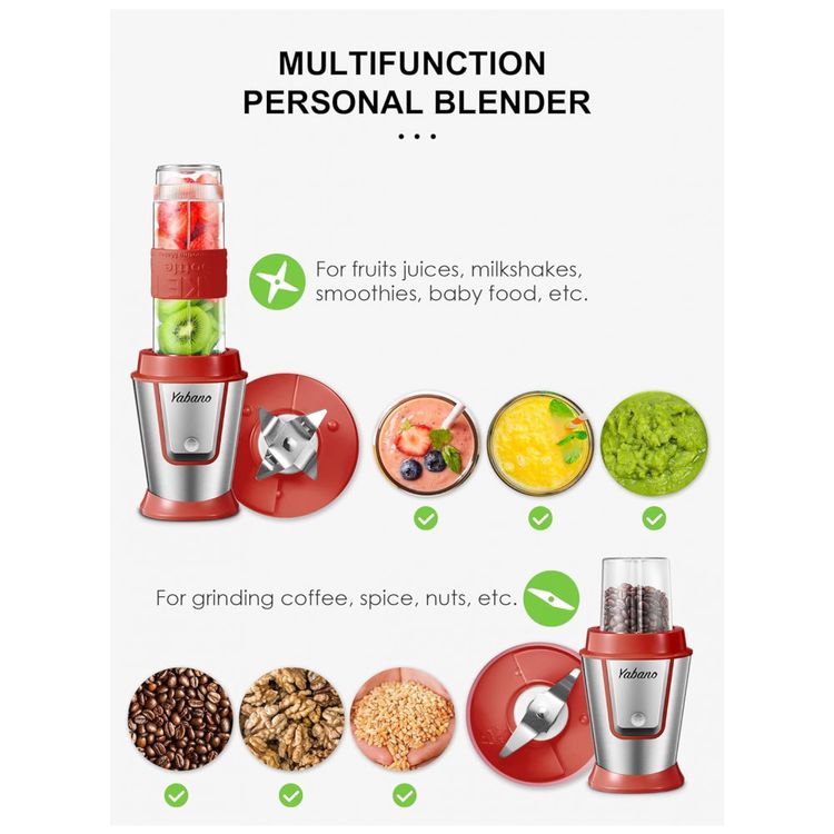 Liquidificador-Pessoal-Portatil-com-2-Garrafas-de-Viagem-de-foto-1