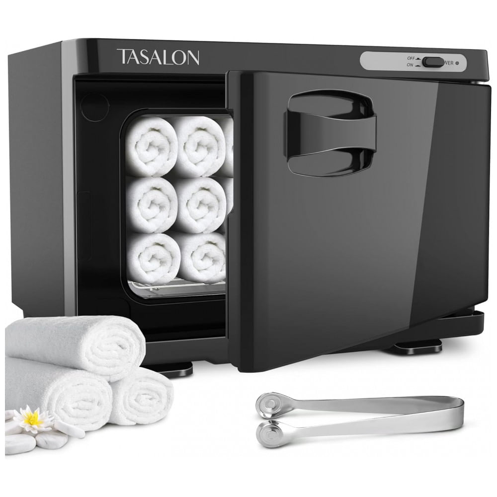 Aquecedor de Toalha Elétrico para Barbearia 8L, 110V, TASALON, Preto