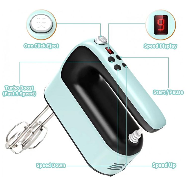 Batedeira-Eletrica-de-9-Velocidades-com-5-Acessorios-400W-foto-1