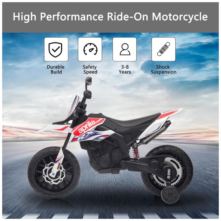 Moto-Eletrica-Infantil-1-Assento-com-Rodas-de-Treinamento-foto-1