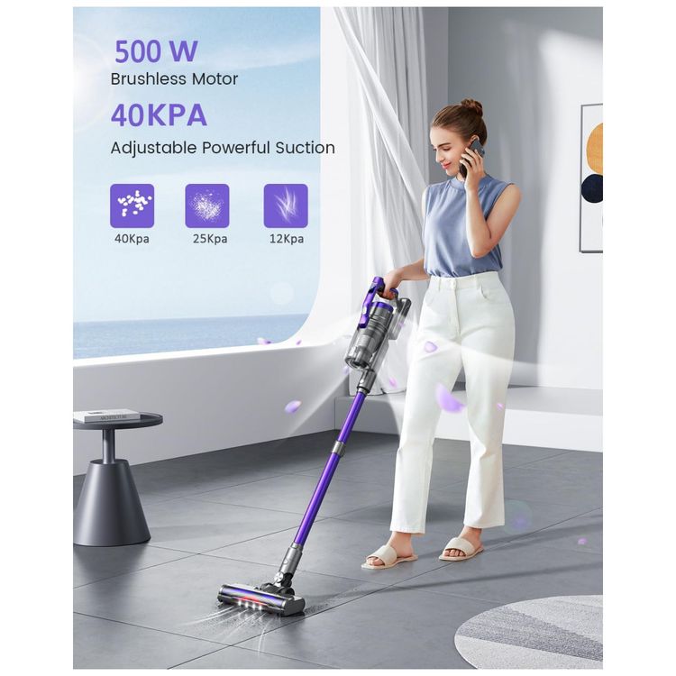 Aspirador-de-Po-sem-Fio-com-Tela-OLED-8-Modos-ate-55-Min-de-foto-1