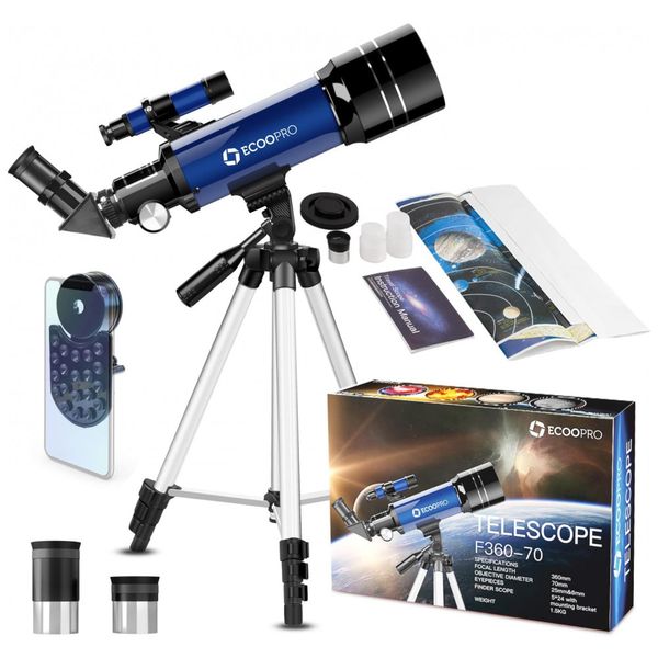 Telescopio-Astronomico-51x128-com-Tripe-Ajustavel-ECOOPRO-foto-0