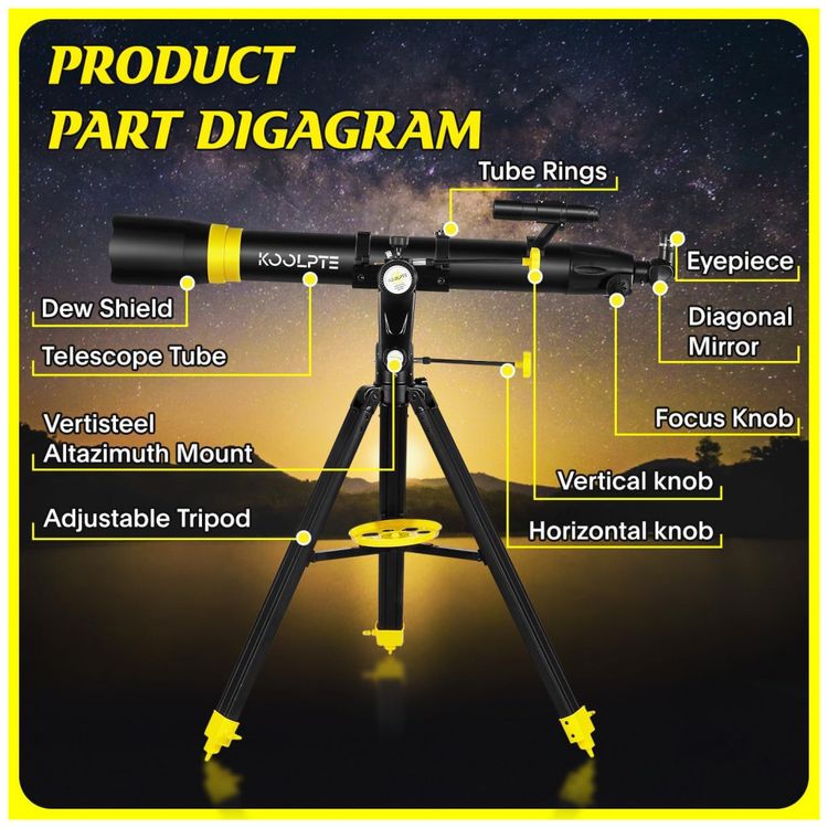 Telescopio-Astronomico-45x150-com-Ocular-Digital-e-Montagem-foto-5