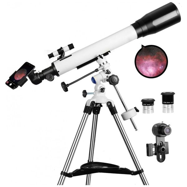 Telescopio-Astronomico-70x-com-Montagem-EQ-2-Oculares-e-foto-0