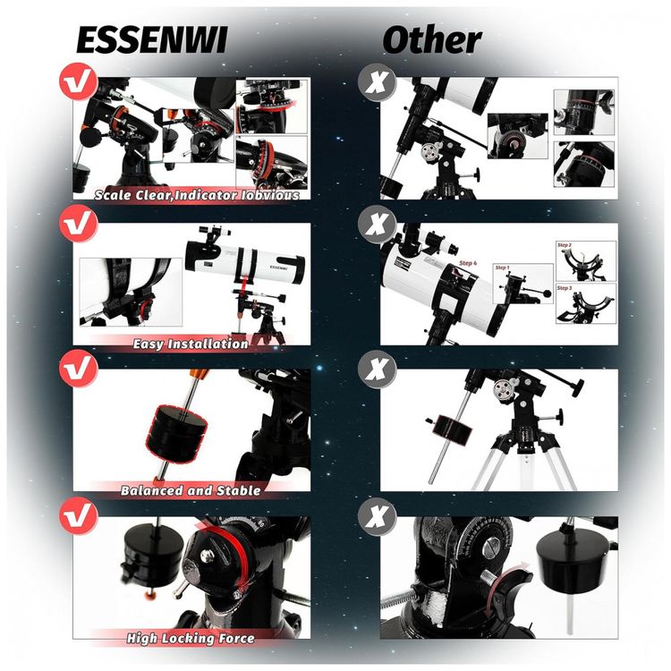 Telescopio-Astronomico-300x-com-2-Oculares-Plossl-Lente-foto-2