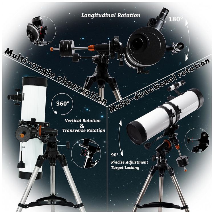 Telescopio-Astronomico-300x-com-2-Oculares-Plossl-Lente-foto-3