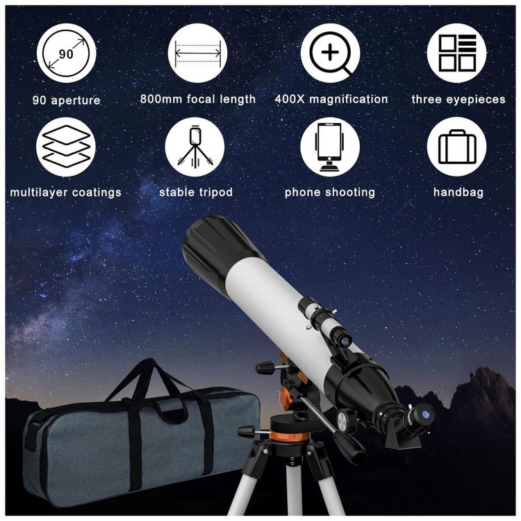 Telescopio-Astronomico-400x-com-Adaptador-de-Celular-foto-2