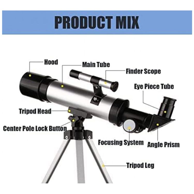 Telescopio-Astronomico-90x-com-Tripe-de-Mesa-e-2-Oculares-foto-2