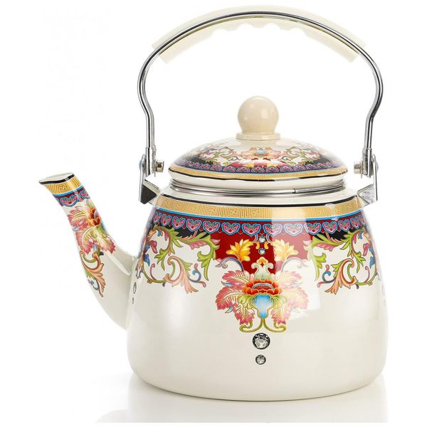 Chaleira-de-Cha-Esmaltada-3.3-Litros-com-Infusor-de-Cha-foto-0