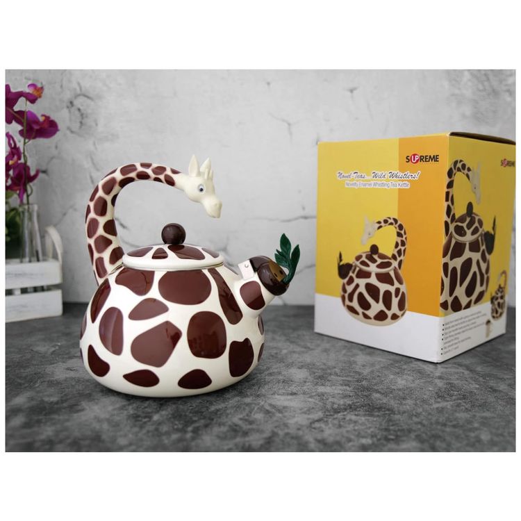 Chaleira-de-Cha-2.1-Litros-em-Esmalte-com-Apito-UP-Girafa-foto-3