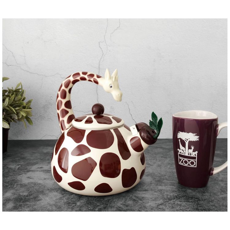Chaleira-de-Cha-2.1-Litros-em-Esmalte-com-Apito-UP-Girafa-foto-4