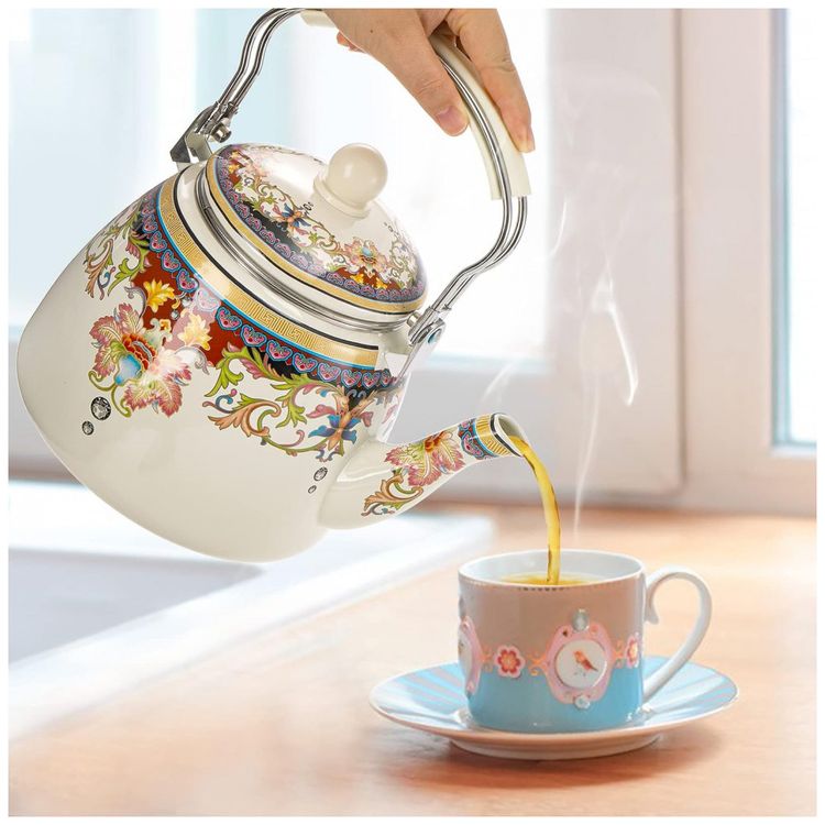 Chaleira-de-Cha-Esmaltada-3.3-Litros-com-Infusor-de-Cha-foto-5