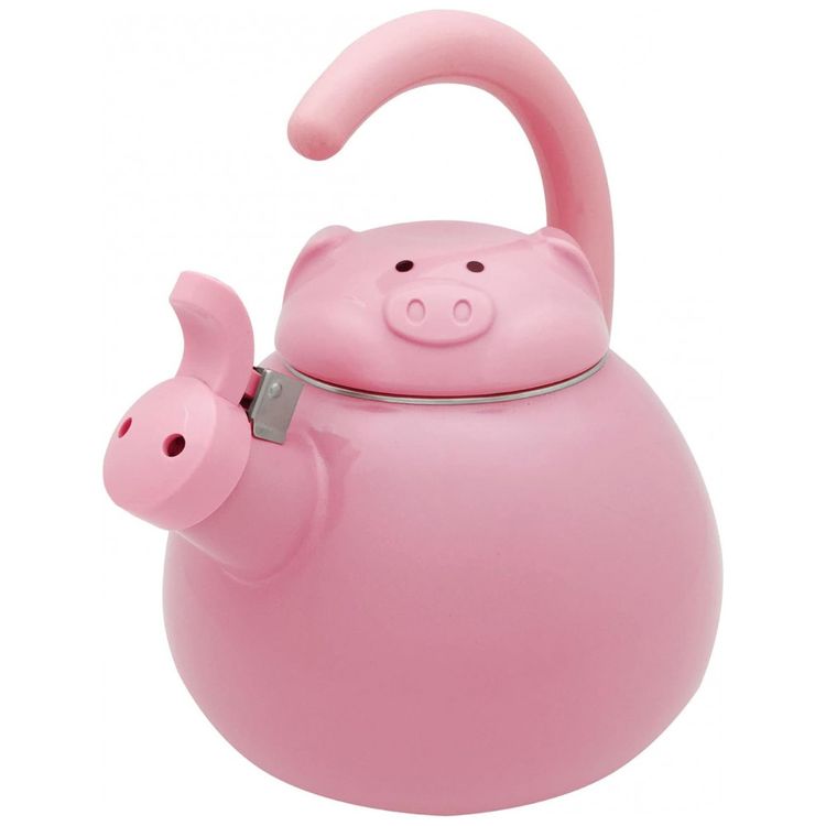 Chaleira-de-Cha-2.1-Litros-em-Esmalte-com-Apito-UP-Porco-foto-4
