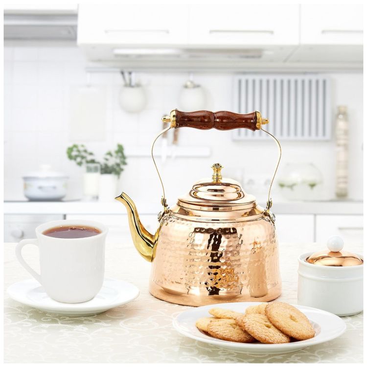 Chaleira-de-Cha-2-Litros-em-Cobre-com-Bico-de-Latao-e-Alca-foto-1