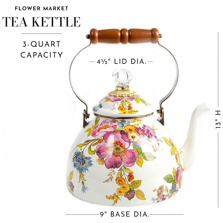Chaleira-de-Cha-Esmaltada-3-Litros-MacKenzie-Childs-Branca-foto-3