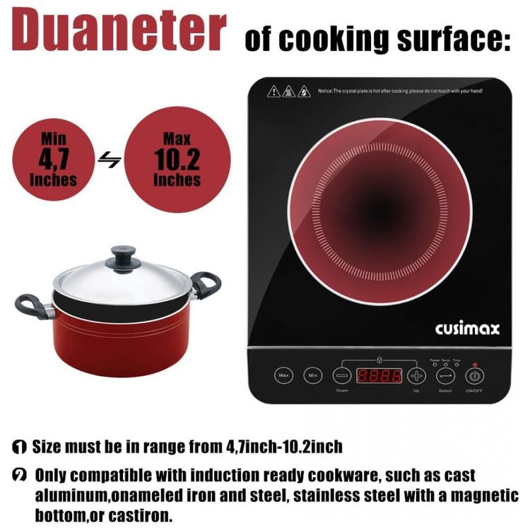 Cooktop-Eletrico-Portatil-de-Inducao-com-10-Temperaturas-e-foto-2