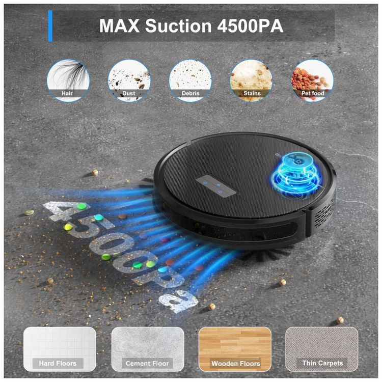 Aspirador-de-Po-Robo-com-Controle-Remoto-e-Conexao-via-APP-foto-3