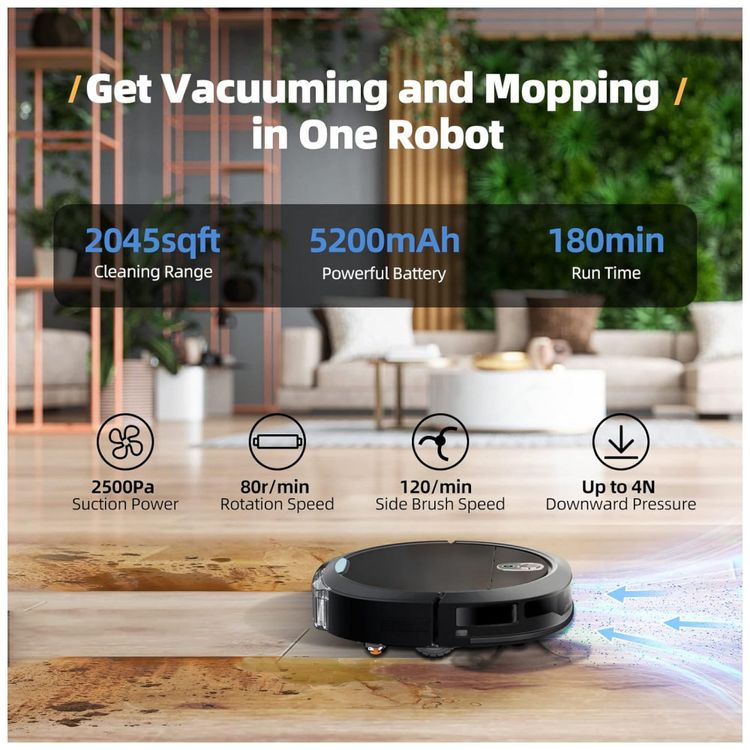 Aspirador-de-Po-Robo-com-Conexao-via-APP-WIFI-Auto-foto-4