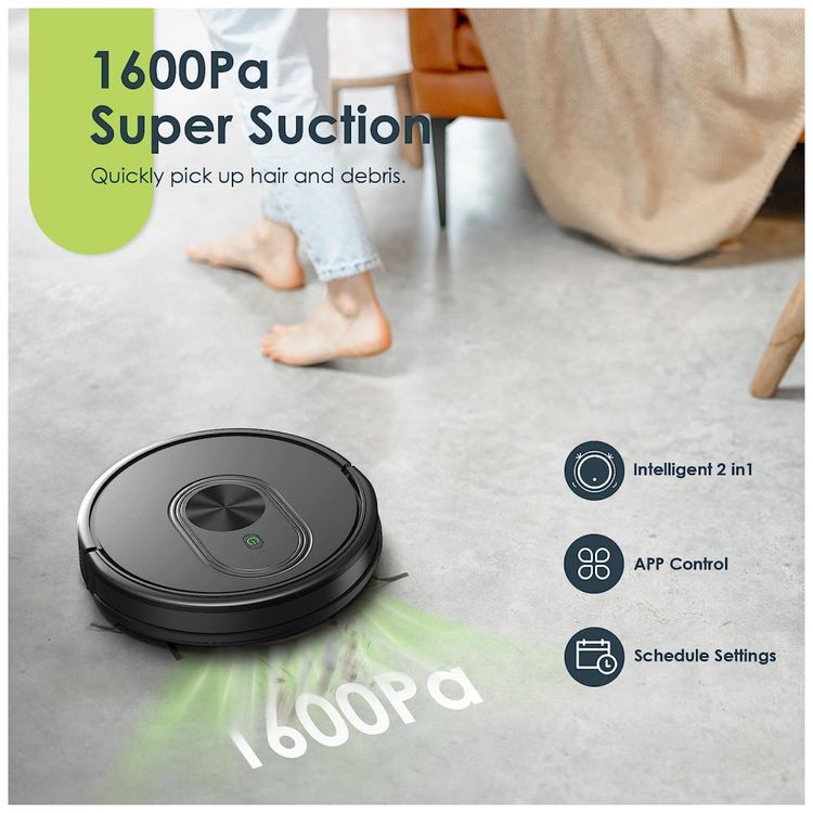 Aspirador-de-Po-Robo-3-em-1-com-Conexao-via-APP-WIFI-Auto-foto-2