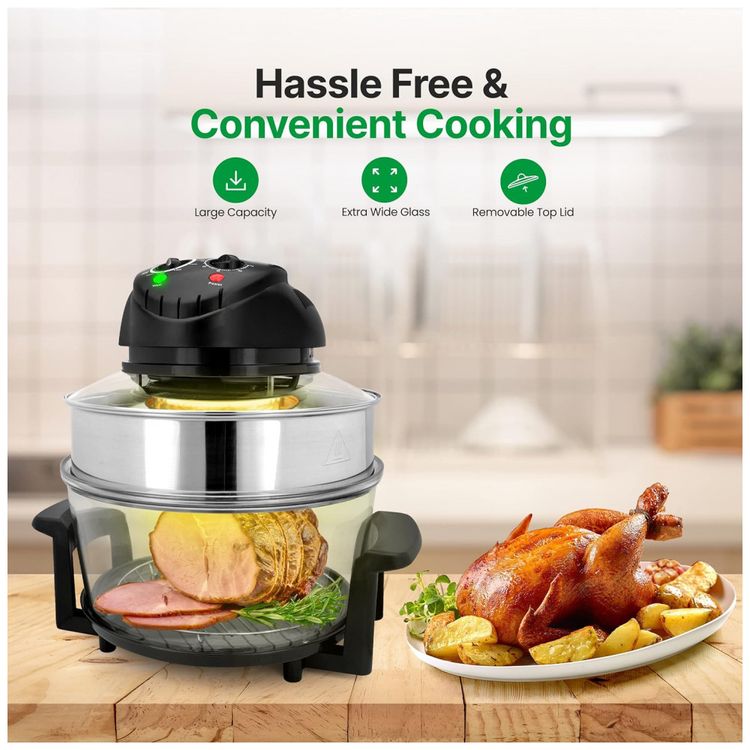 Fritadeira-Eletrica-AirFryer-18L-com-Tigela-de-Vidro-1200W-foto-2