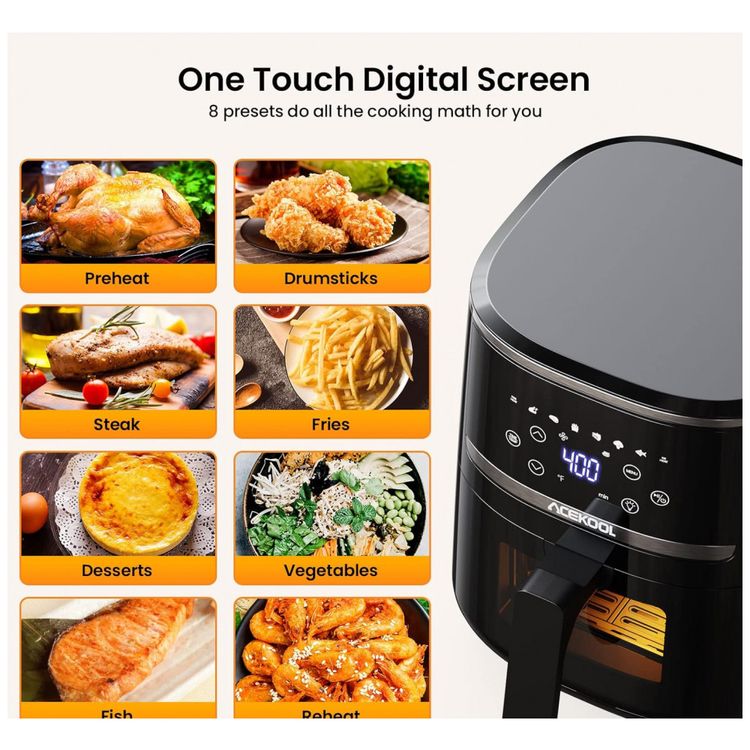 Fritadeira-Eletrica-AirFryer-5L-com-Painel-Digital-e-8-foto-2