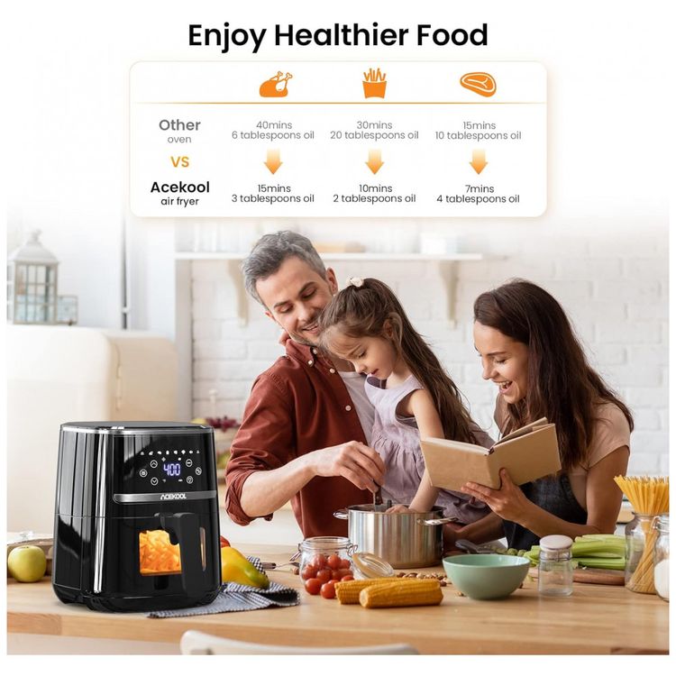 Fritadeira-Eletrica-AirFryer-5L-com-Painel-Digital-e-8-foto-4