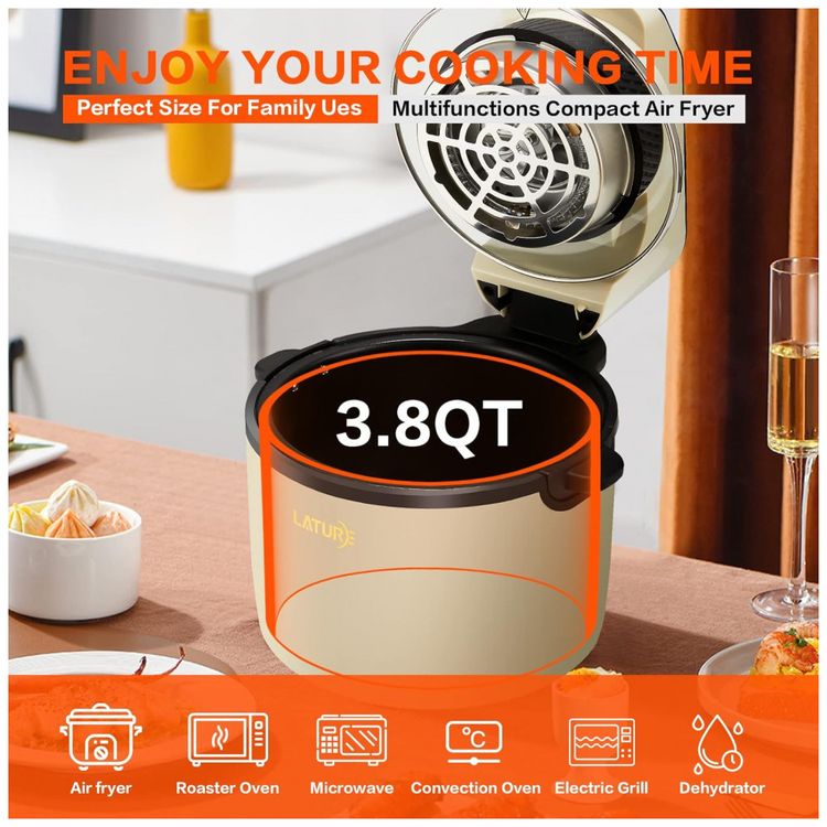 Fritadeira-Eletrica-AirFryer-3.8L-com-Temperatura-Ajustavel-foto-2