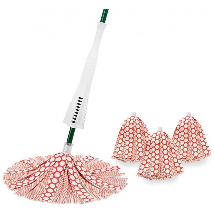 Kit-Mop-Esfregao-para-Limpeza-Pesa-com-6-Refis-Extras-foto-2
