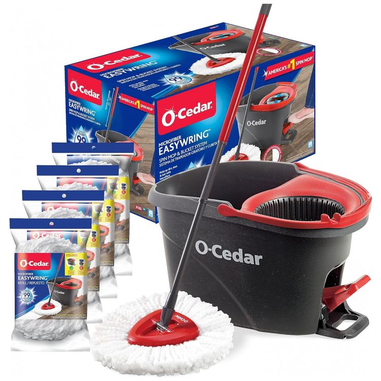 Mop-Giratorio-Profissional-de-Microfibra-com-4-Refis-Extras-foto-0