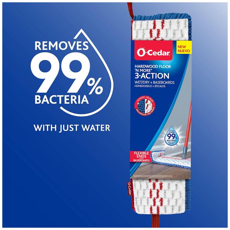 Mop-Flat-Umido-ou-Seco-com-1-Refil-Extra-de-Microfibra-e-foto-2